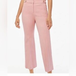J. Crew Sailor Pink Wide Leg Pants High Waisted size 12 new
